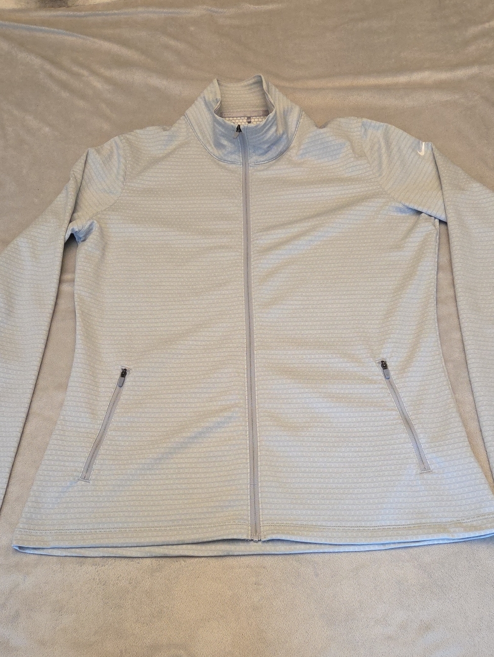 Women's Nike Golf Performance Jacket, Size XL, Light Grey
